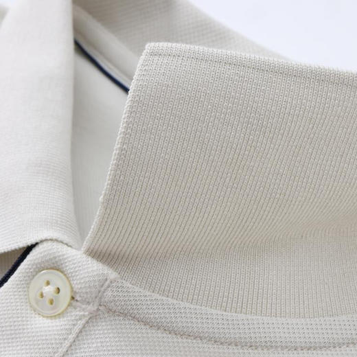 精选40S高端长绒棉柔软透气清凉舒适冰感男士翻领时尚商务休闲polo衫  HLS-GS82019 商品图9