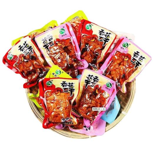 【9.9到手250g❗️香辣香菇豆干】甄选品质原料制作，细火慢卤添滋味，茹肉肥厚多汁，轻素食主义，似肉非肉越嚼越香，五香零食麻辣小包装，下午茶休闲零食小吃L 商品图4