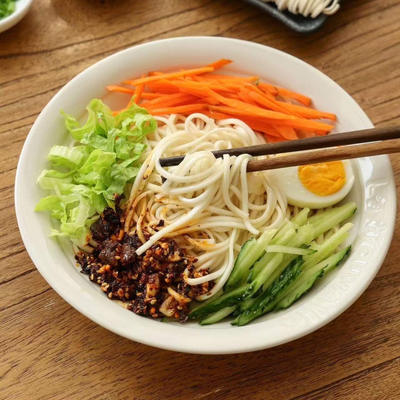 【米面精选】台湾廟街仔关庙面 台南百年历史特色美食 与凤梨 竹笋并称为“关庙三宝” 传统工艺 手打日晒 久煮不软烂 Q弹筋道爽滑 独特麦香 温和养胃