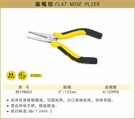 波斯 扁嘴钳	5"/125mm	BS198603