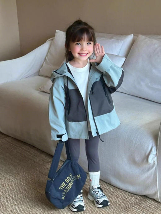 裁缝学苑TQ149外套新款冲锋衣纸样儿童防风开衫上衣童装版型图纸 商品图3