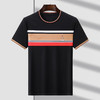 男士短袖t恤条纹撞色新款潮流男装圆领宽条纹短袖T恤    PSL-6182* 商品缩略图2