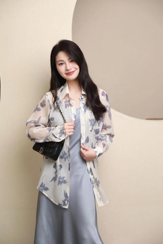 LPIUTY品牌直发⚠️水墨玫瑰天丝衬衫 A0262013 商品图0