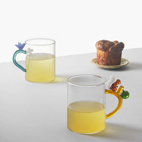 【芳姐】ICHENDORF 花果系列 意大利进口手工可爱立体花型耐热玻璃水杯