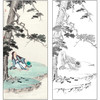 任重山水人物工笔画白描底稿《松溪高士》松树临摹勾线高清打印稿RD46 商品缩略图0