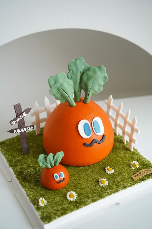 手绘奶油蛋糕 | 鲜果原味奶油 - 魔魔胡胡胡萝卜 商品图1