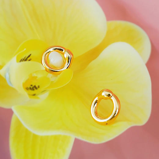 【现货】  足金999 5D工艺 耳饰宝宝蛇不规则小众设计款【金重约2.17g】  【一物一广州省检标签】 商品图1