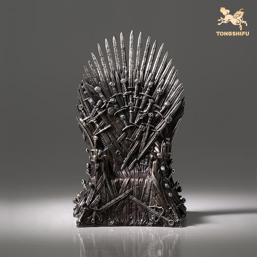 铜师傅 正版授权《权力的游戏》铁王座手办 客厅白铜摆件 商品图3