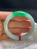 612457，54.7圈口，细糯飘辣绿正圈平安镯，淡绿底色，飘辣绿 商品缩略图4