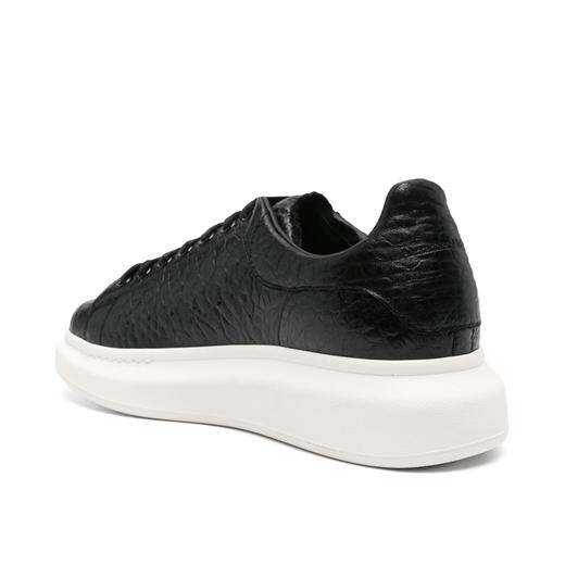 ALEXANDER MCQUEEN 麦昆 男士小飞象粒纹超大号休闲运动鞋 黑色 807881 WHABE 1000 商品图2