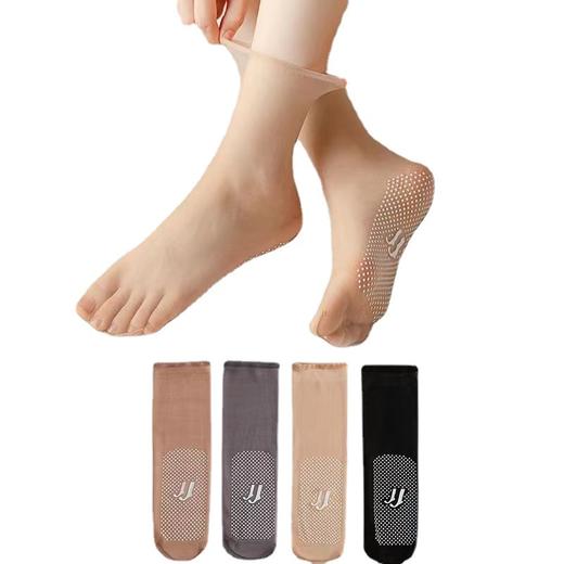 【隐形防滑不勾丝】春夏女薄款天鹅绒包芯丝钢丝袜小辣椒面膜袜防磨勾袜短袜。ry 商品图4