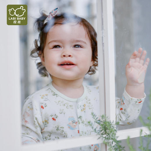 拉比-内衣类（春）I5森林全开连体衣浅绿（PH) 商品图3