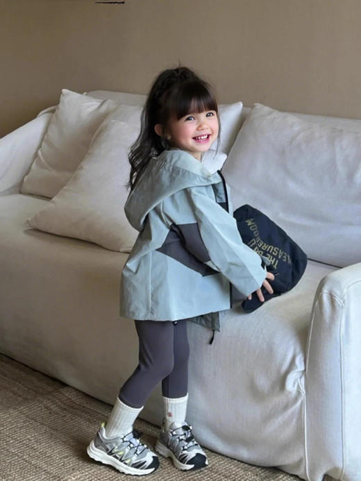 裁缝学苑TQ149外套新款冲锋衣纸样儿童防风开衫上衣童装版型图纸 商品图4