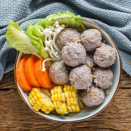 【限时39.9抢1斤❗️潮汕牛肉丸牛筋丸】新鲜制作，传统美味，满满肉感，弹嫩多汁，清真牛肉丸牛筋丸子火锅烧烤串串冷链新年马年春节年货L 商品图1