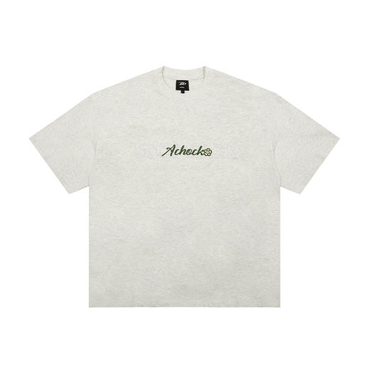 【Achock官方店】花卉刺绣logo短袖T恤男女美式设计感休闲体恤潮 商品图4