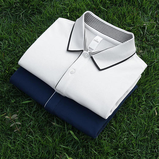 冰感降温极致柔软亲肤凉爽时尚百搭休闲商务高端翻领男上衣   HLS-GS82018 商品图2