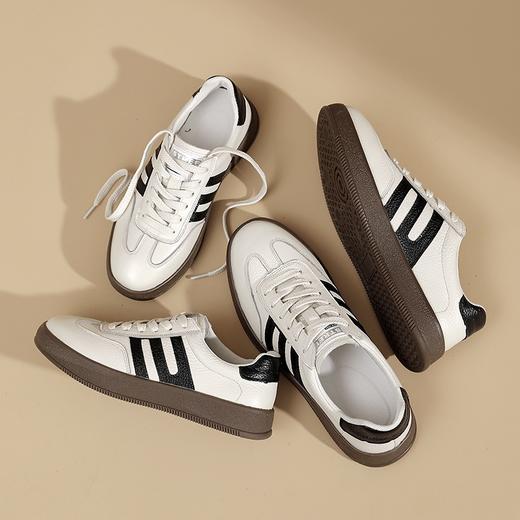 【舒适百搭】头层牛皮情侣休闲鞋板鞋9956/9953 商品图2