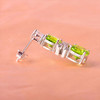 【橄榄石耳环】耳钉女S925银橄榄石轻奢时尚彩色宝石耳饰品JE25011 商品缩略图3