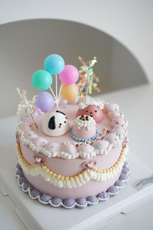 手绘奶油蛋糕 | 鲜果原味奶油 - loopy和帕恰狗 商品图2