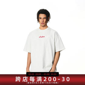 【Achock官方店】logo刺绣短袖T恤男女25ss新款潮牌美式宽松短袖