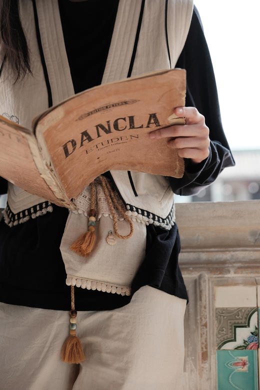 重工古典蕾丝 | 棉麻手挎包/腰包 商品图1