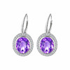 【紫水晶耳环】耳坠女S925银天然紫水晶轻奢时尚耳扣耳环饰品JE25009 商品缩略图4
