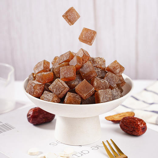 【9.9到手50颗❗六物山楂果糕】甄选品质原料制作，鸡内金/茯苓/山药/山楂/红枣/陈皮，0反式脂肪酸，美味营养又健康，儿童软糖，办公室宿舍休闲零食品活动特价L 商品图2