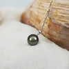【现货】18K金黑珍珠项链单颗正圆简约款黑珍珠【尺寸8.8mm】  【一物一证书】 商品缩略图3