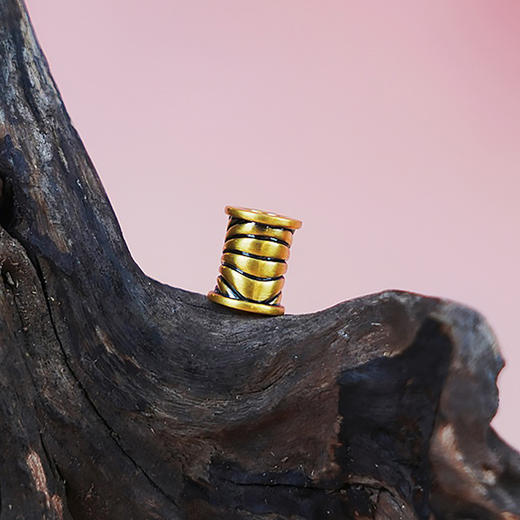 【现货】  足金999 电黑金 吊坠路路通5D工艺 转运珠DIY手串项链【金重约1.18g】  【一物一广州省检标签】 商品图1