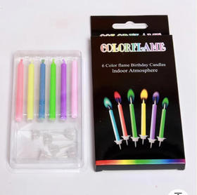 配件-彩虹火焰蜡烛