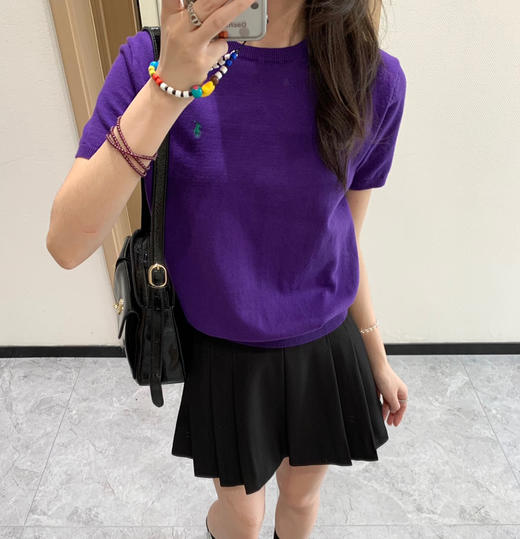 𝐑𝐋 拉夫经典款9色短袖针织衫031107 商品图0