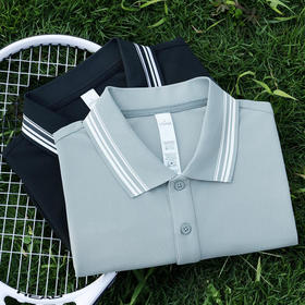 夏季新品商务休闲polo衫男士短袖T恤舒适无痕珠地翻领男上衣  HLS-GF81016