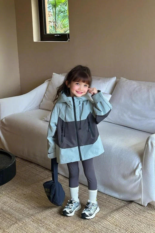 裁缝学苑TQ149外套新款冲锋衣纸样儿童防风开衫上衣童装版型图纸 商品图5