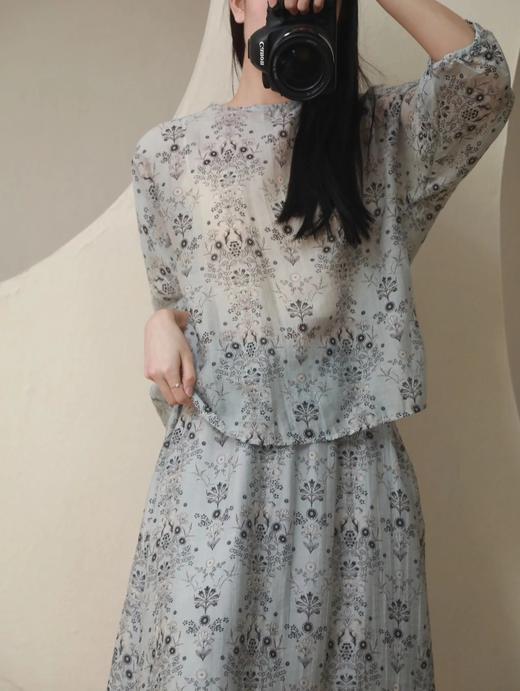 LPIUTY品牌直发⚠️伊茹花园印花套装 上衣C12TJ-99918S/半裙C12TJ-99918Q 商品图9