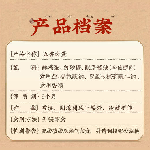 [福利款下酒菜组合1]：鲁小吉五香卤蛋30g*3+鲁小吉五香虎皮鸡腿65g*1 开袋即食 商品图7