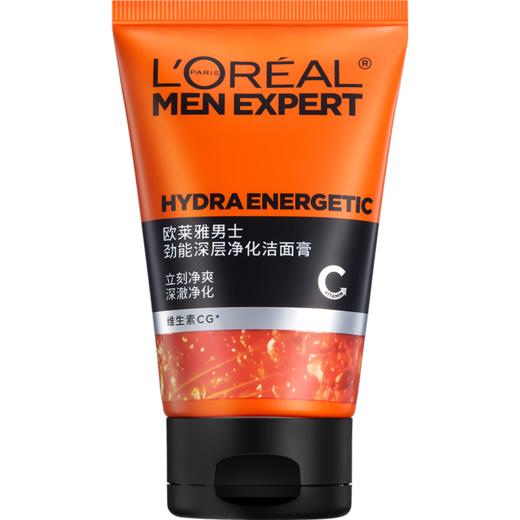 欧莱雅男士劲能深层净化洁面膏100ml 商品图0