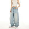 【Achock官方店】美式慵懒风街头复古牛仔裤女新款潮牌阔腿裤情侣 商品缩略图2
