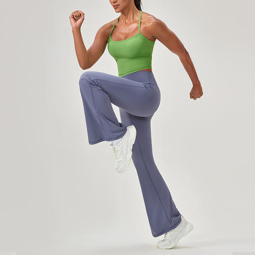 跃牌【欲动春风】系列 瑜伽背心女带胸垫罗纹紧身运动上衣吊带跑步健身背心52165 商品图3