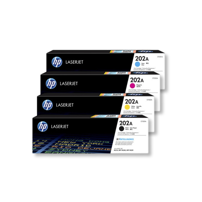 惠普（HP）原装202A硒鼓黑色CF500A硒鼓CF501A 202X CF500X适用于M254nw 254dw 280nw 281fdn 281fdw打印机粉盒
