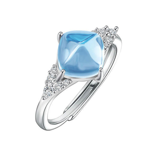 【托帕石戒指】S925银托帕石糖塔彩色宝石轻奢均码饰品JR19209 商品图4