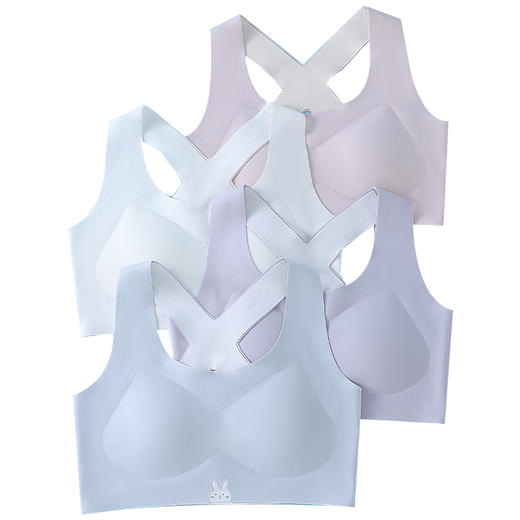 童童树 2件礼盒装7A抑菌少女弹弹纱X+防凸点舒适透气亲肤成长内衣N-1115 商品图9