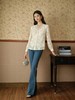 LPIUTY品牌直发！提花蕾丝V领收腰衬衫 C12TJ-99926 商品缩略图2