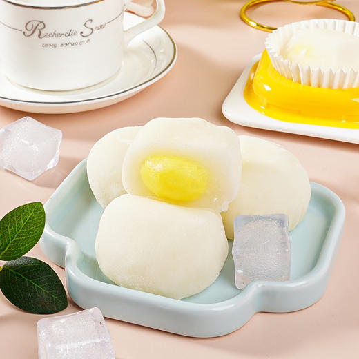 【一口爆浆❗️奶糯榴莲大福团】甄选新鲜榴莲果泥加入，入口浓郁丝滑榴莲香，生巧福团雪媚娘糯米，下午茶办公室休闲零食L 商品图2