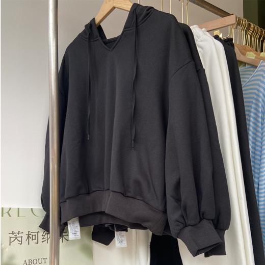 羊羔绒 冬季单穿 打底运动宽松连帽卫衣卫裤 商品图3