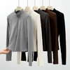 【时髦百搭，春夏必备】春夏季新款双拉链立领灰色夹克外套女高级感短款外搭螺纹针织开衫100% 商品缩略图4