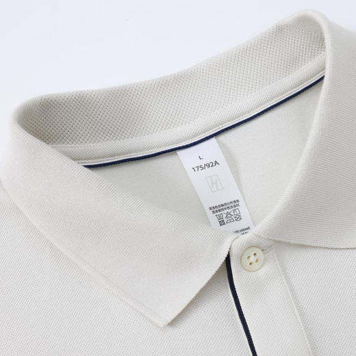 精选40S高端长绒棉柔软透气清凉舒适冰感男士翻领时尚商务休闲polo衫  HLS-GS82019 商品图3