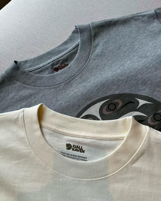 原单正品北极狐情侣款短袖  全棉材质 胸前水印图案  这个厚度属于春夏款  棉质很舒服 吸汗透气 ~
两个色，尺码S-XL 商品图10