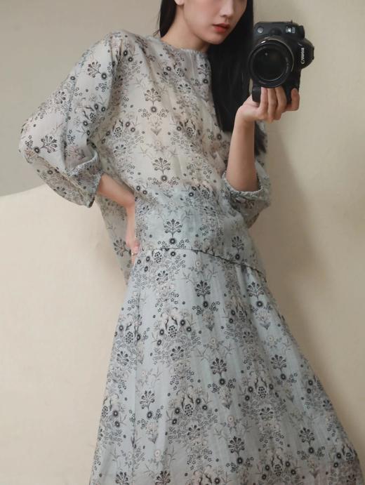 LPIUTY品牌直发⚠️伊茹花园印花套装 上衣C12TJ-99918S/半裙C12TJ-99918Q 商品图11