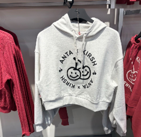【299任选2件】安踏潮流运动宽松纯棉连帽卫衣女162518746