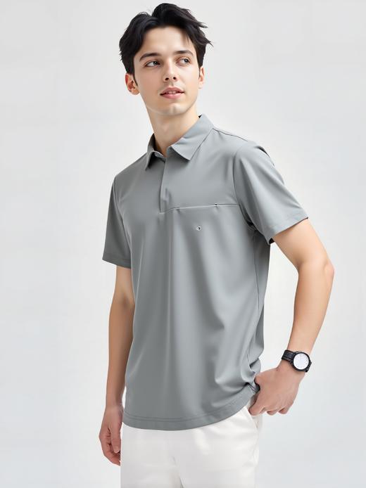 佐丹奴男装【凉感易打理】快干吸湿针织POLO衫01014274 商品图3